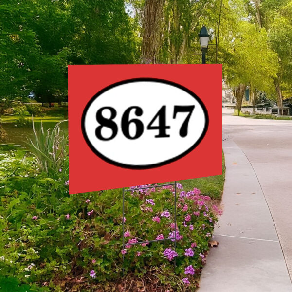 8647 resist Yard Sign