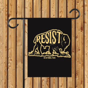 ALT US National Park Resist Service Bison Buffalo Flag