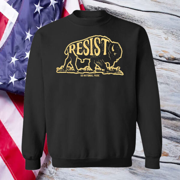 ALT US National Park Resist Service Bison Buffalo T-Shirt