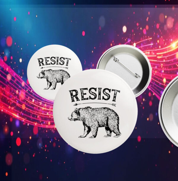 ALT US National Park Resist Service Button Bear