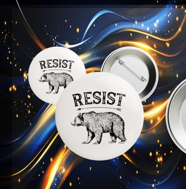 ALT US National Park Resist Service Button Bear