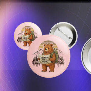 Bear Foxtrot Delta Tango, Retro FDT Resist Bear Button