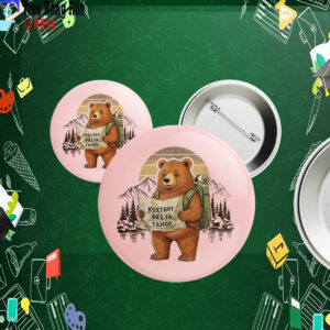 Bear Foxtrot Delta Tango, Retro FDT Resist Bear Button