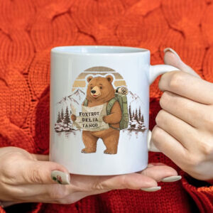 Bear Foxtrot Delta Tango, Retro FDT Resist Bear Mug