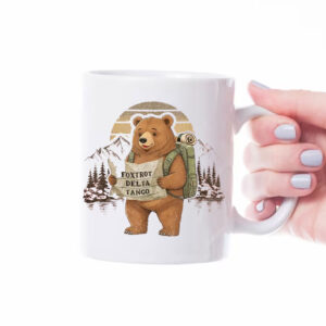 Bear Foxtrot Delta Tango, Retro FDT Resist Bear Mug