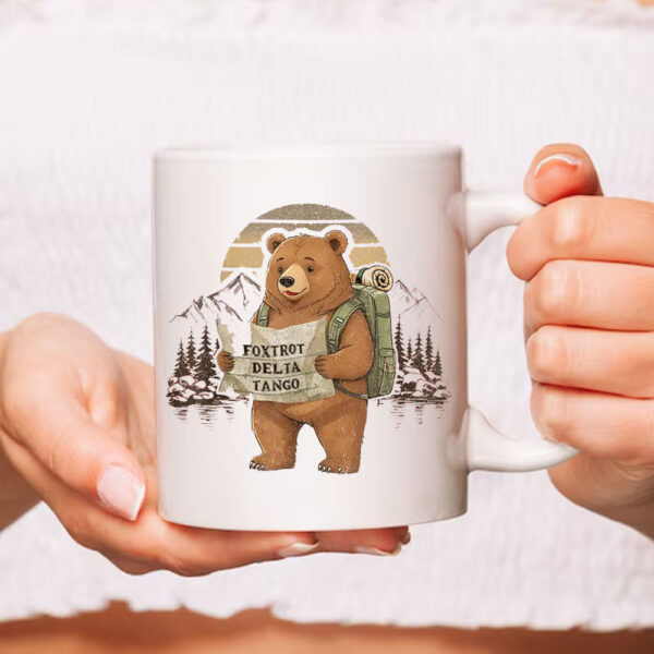 Bear Foxtrot Delta Tango, Retro FDT Resist Bear Mug