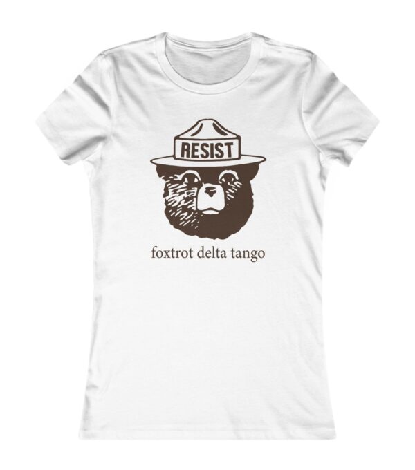 Bear Resist Foxtrot Delta Tango Womens T-Shirt