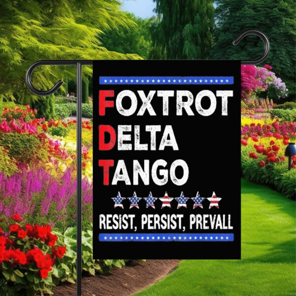 Bear foxtrot delta tango resist persist prevall Flag