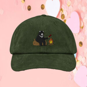 Black Bear Camping Fire Hat