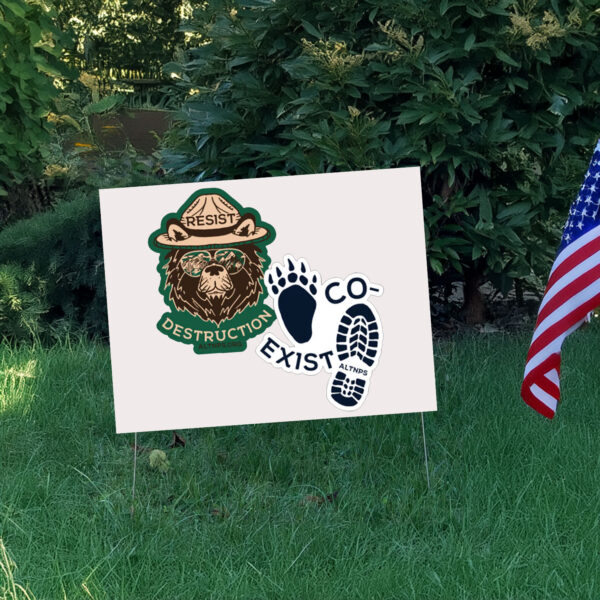 Only You Can Prevent Fascist Liars Resist Bear Yard Sign