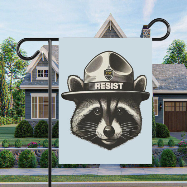 FDT RESIST National Parks, Raccoon Anti-Fascist Flag