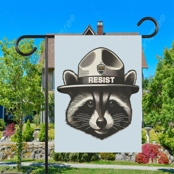 FDT RESIST National Parks, Raccoon Anti-Fascist Flag