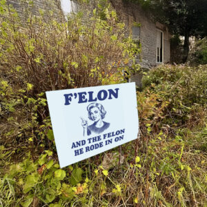 F'Elon And The Felon He Rode In On Yard Sign