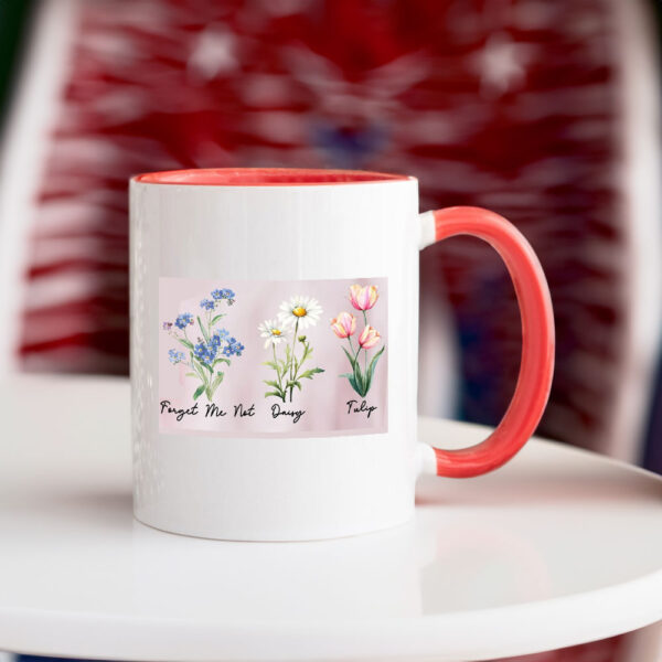 Forget Me Not Daisy Tulip Flower Mug Subtle Anti Trump