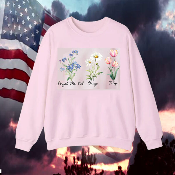 Forget Me Not Daisy Tulip Flower T-Shirt Subtle Anti Trump