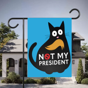 Funny Anti Trump Cat, Not My President Resist Flag