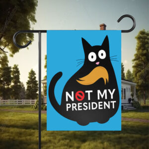 Funny Anti Trump Cat, Not My President Resist Flag