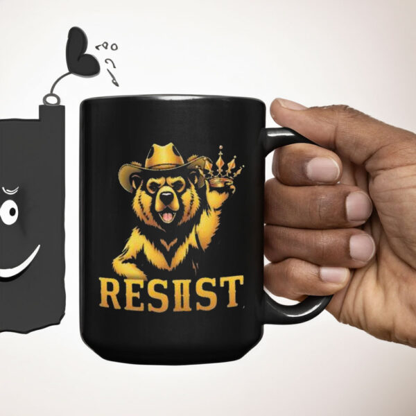 Gold Smokey Bear RESIST Mug