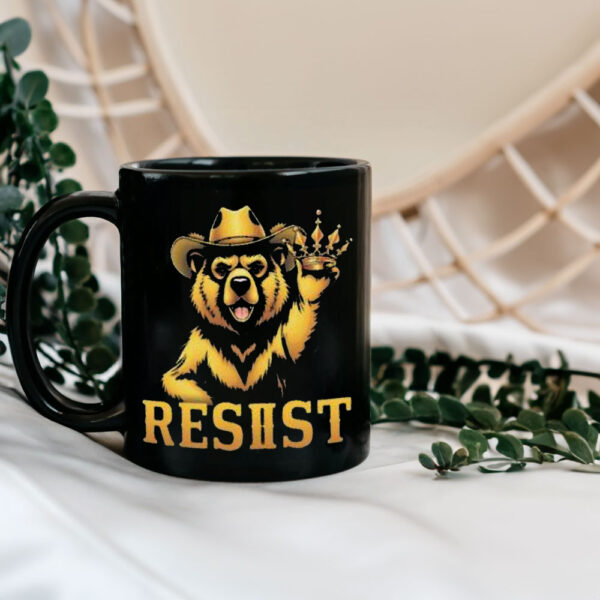 Gold Smokey Bear RESIST Mug