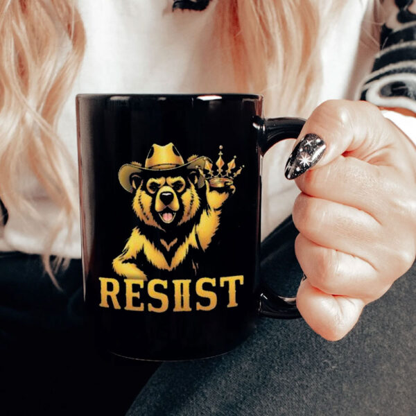 Gold Smokey Bear RESIST Mug