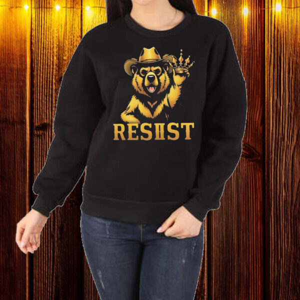 Gold Smokey Bear RESIST T-Shirt