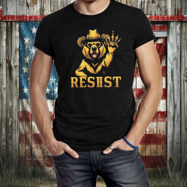 Gold Smokey Bear RESIST T-Shirt