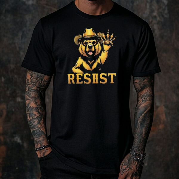 Gold Smokey Bear RESIST T-Shirt