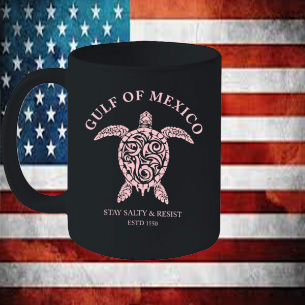 Gulf Of Mexico Stay Salty And Resist ESTD 1550 Turtle Mug