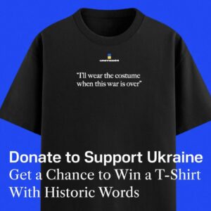 united24 ukraine i'll wear the costume when this war is over shirt