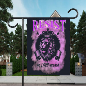 Lion Design Resist, No 1789 Revolution Needed FLag