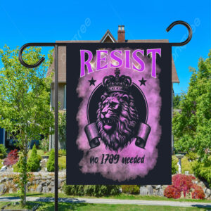 Lion Design Resist, No 1789 Revolution Needed FLag