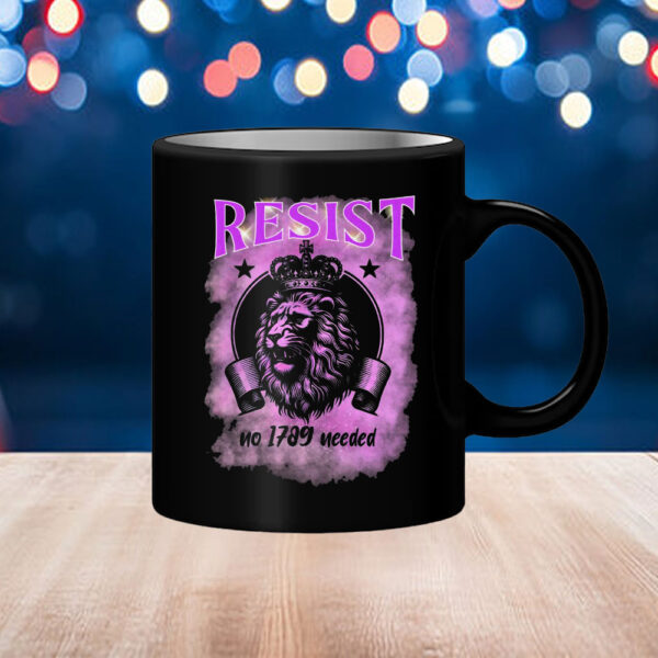 Lion Design Resist, No 1789 Revolution Needed Mug