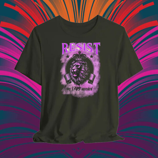 Lion Design Resist, No 1789 Revolution Needed T-Shirt