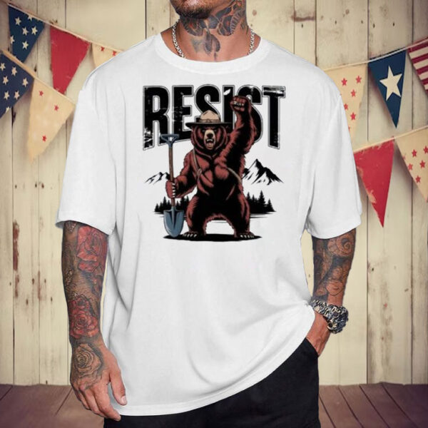 National Park Protest Shirt Retro Forest Service Tee Resist Bear T-Shirt