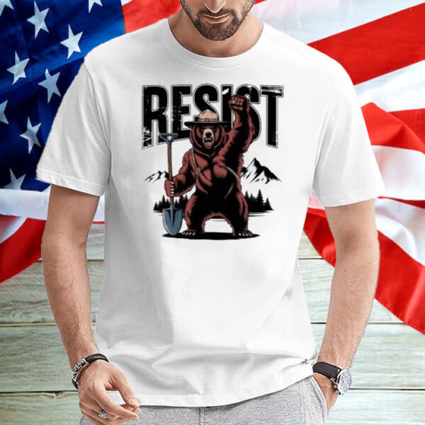 National Park Protest Shirt Retro Forest Service Tee Resist Bear T-Shirt