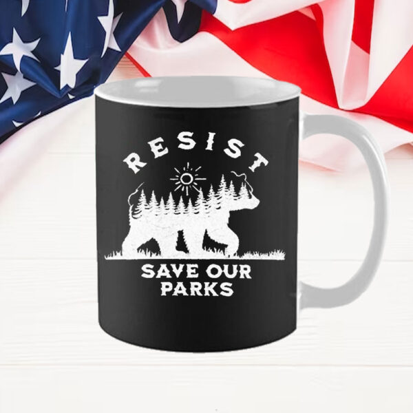 Official Bear Resist Save Our Parks Mug