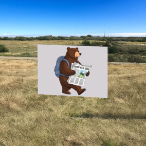 Official FDT Resist Bear, Foxtrot Delta Tango Anti Trump, National Forest Service Yard Sign