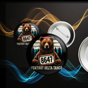 Official Resist Bear Foxtrot Delta Tango 8647 Button