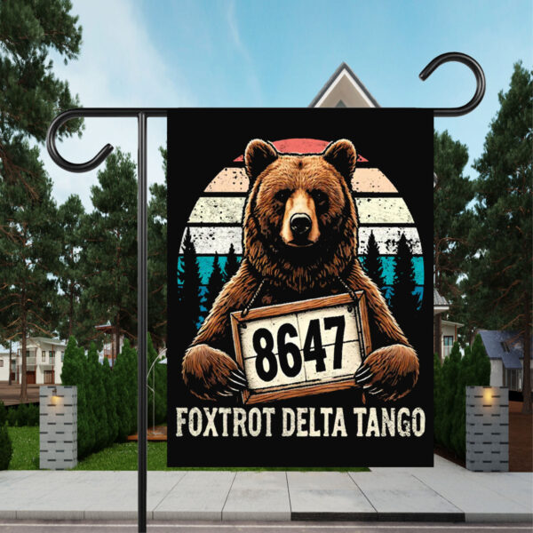 Official Resist Bear Foxtrot Delta Tango 8647 Flag