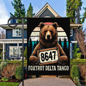 Official Resist Bear Foxtrot Delta Tango 8647 Flag