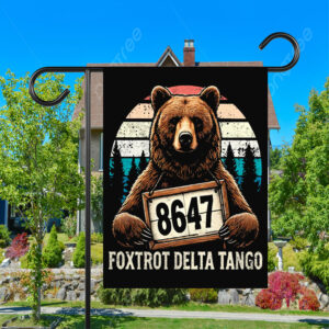 Official Resist Bear Foxtrot Delta Tango 8647 Flag