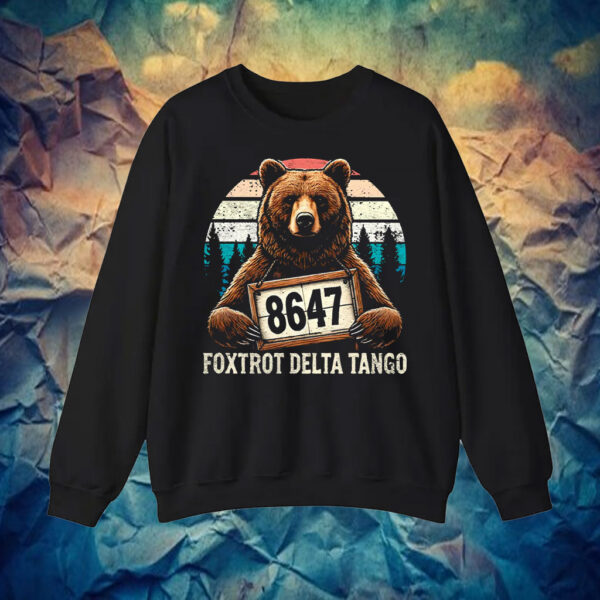 Official Resist Bear Foxtrot Delta Tango 8647 T-Shirt