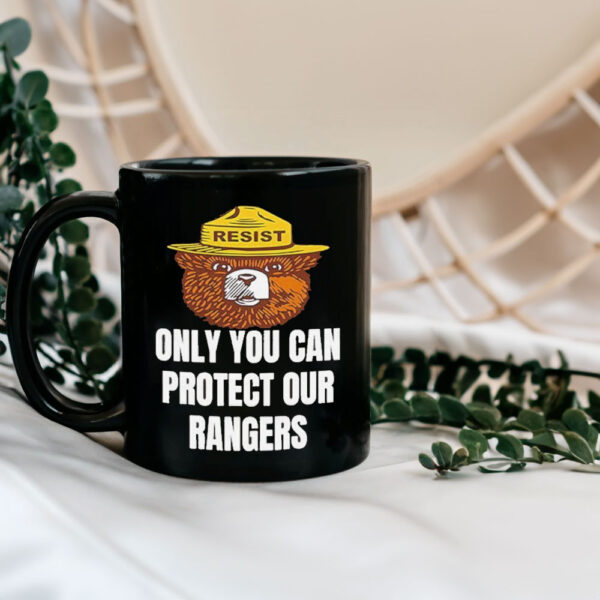 Official Resist Bear Only You Can Protect Our Rangers Printed Mug