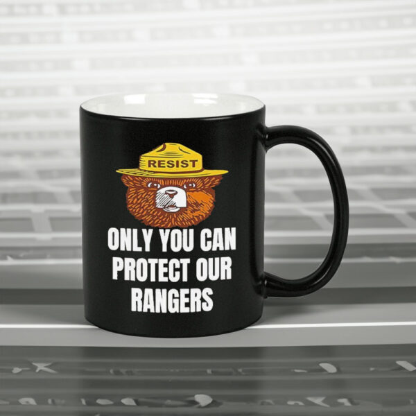 Official Resist Bear Only You Can Protect Our Rangers Printed Mug