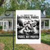 Protect Our National Parks -Defund Doge ,Parks, Not Profits Flag