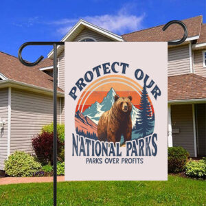 Protect Our National Parks, Parks Over Profits Flag