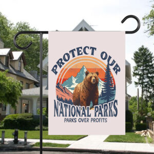 Protect Our National Parks, Parks Over Profits Flag