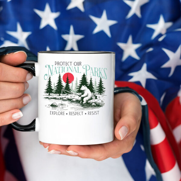 Protect Our National Parks, Resist Bear Anti Trump Mug