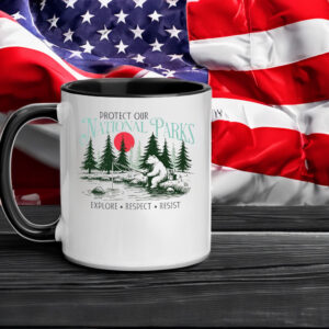 Protect Our National Parks, Resist Bear Anti Trump Mug