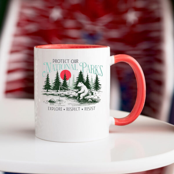 Protect Our National Parks, Resist Bear Anti Trump Mug